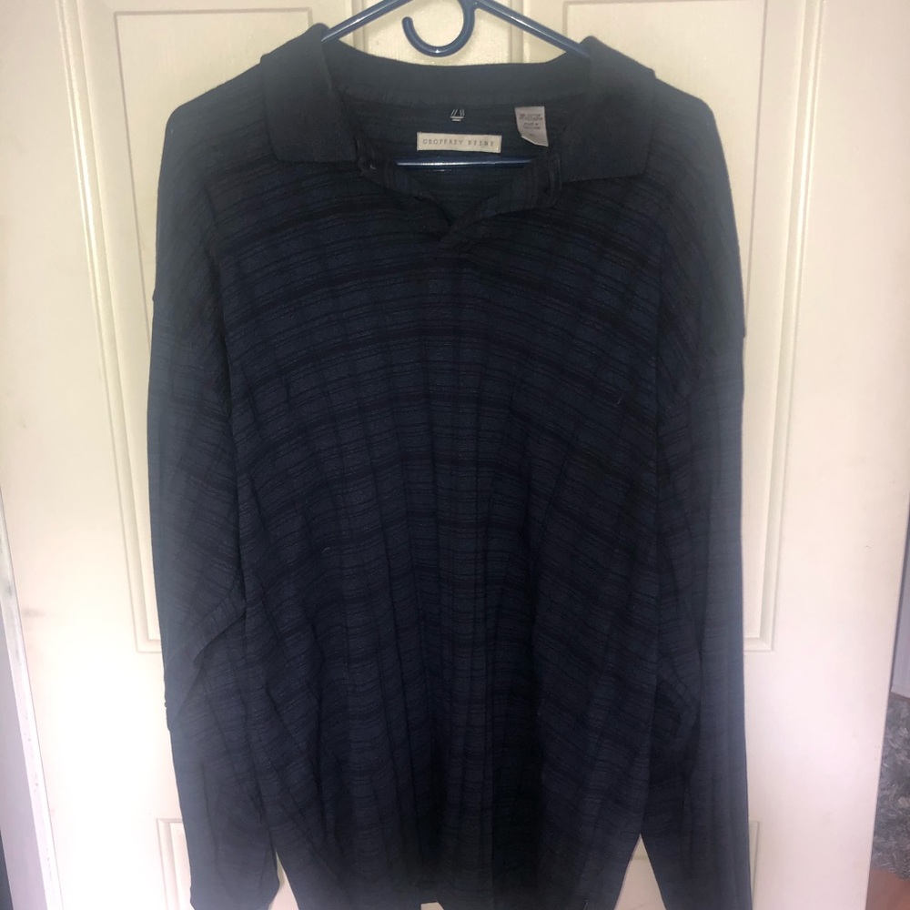 Men’s Geoffrey Beene long sleeve collared shirt